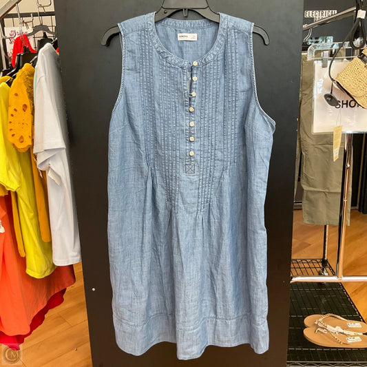 Dress Casual Midi By Sonoma In Blue, Size: Xl