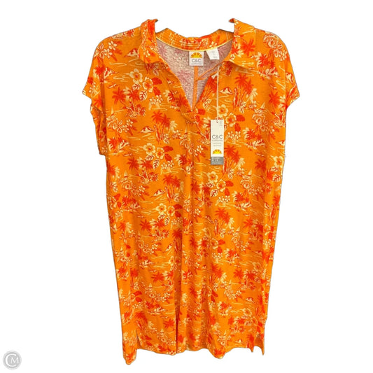 Top Short Sleeve By C And C In Orange, Size: L