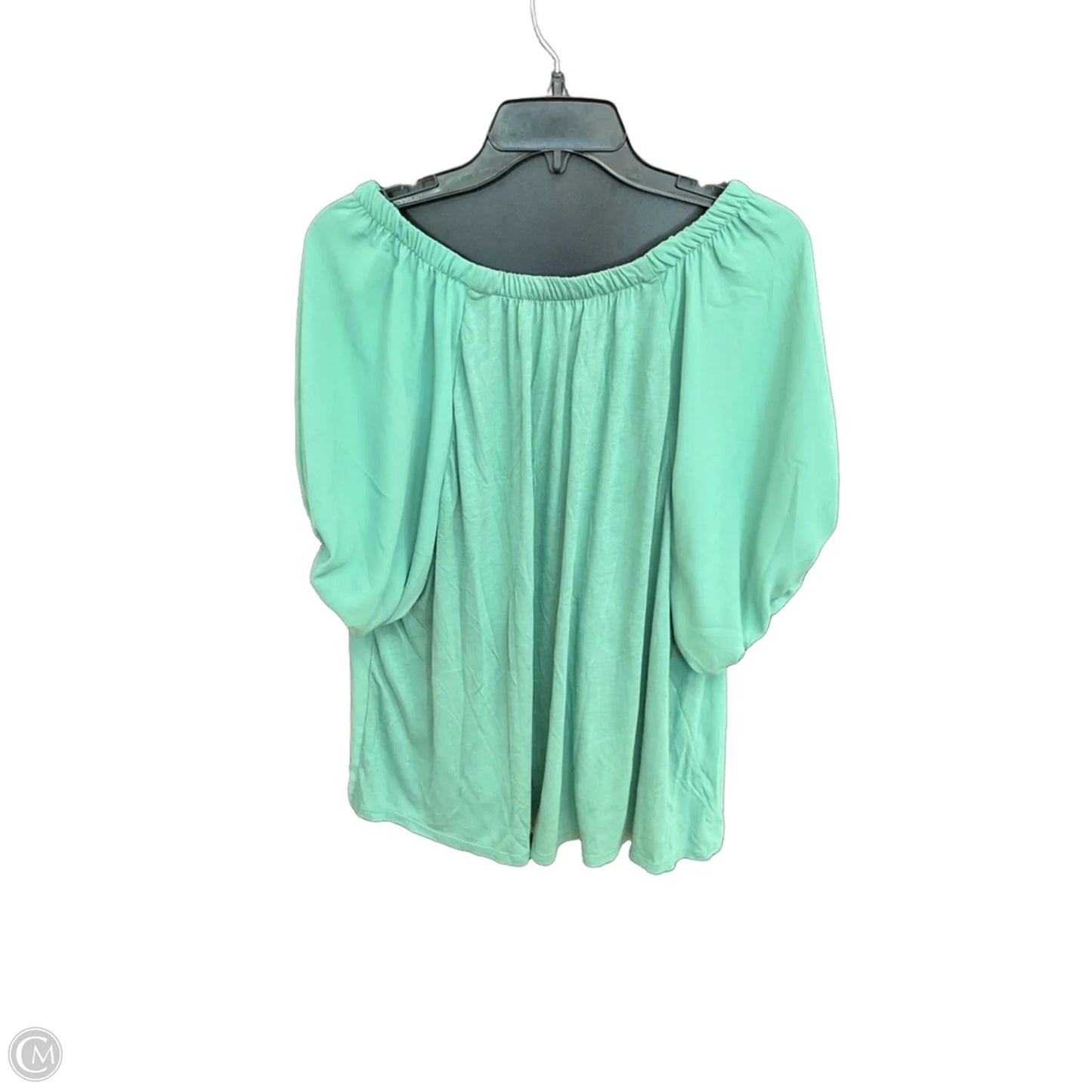 Top Short Sleeve By Loft In Green, Size: Xl