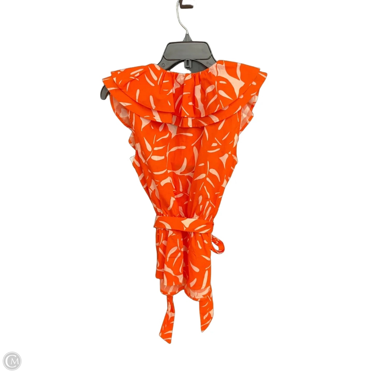 Top Sleeveless By Who What Wear In Orange, Size: L