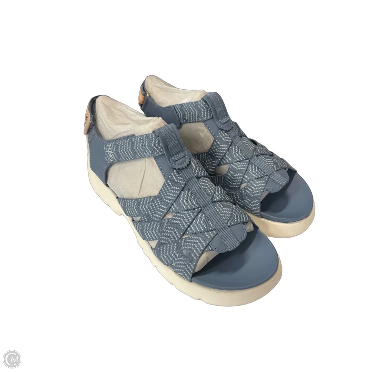 Sandals Flats By Cmc In Blue, Size: 8