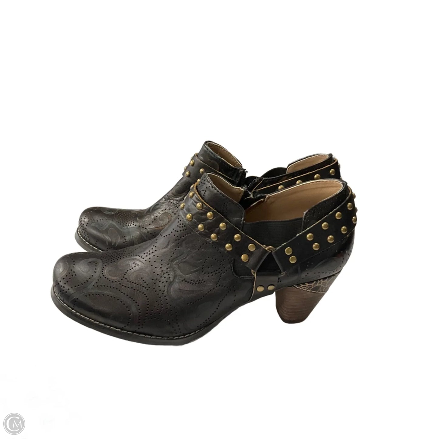 Boots Ankle Heels By Spring Step In Black, Size: 9