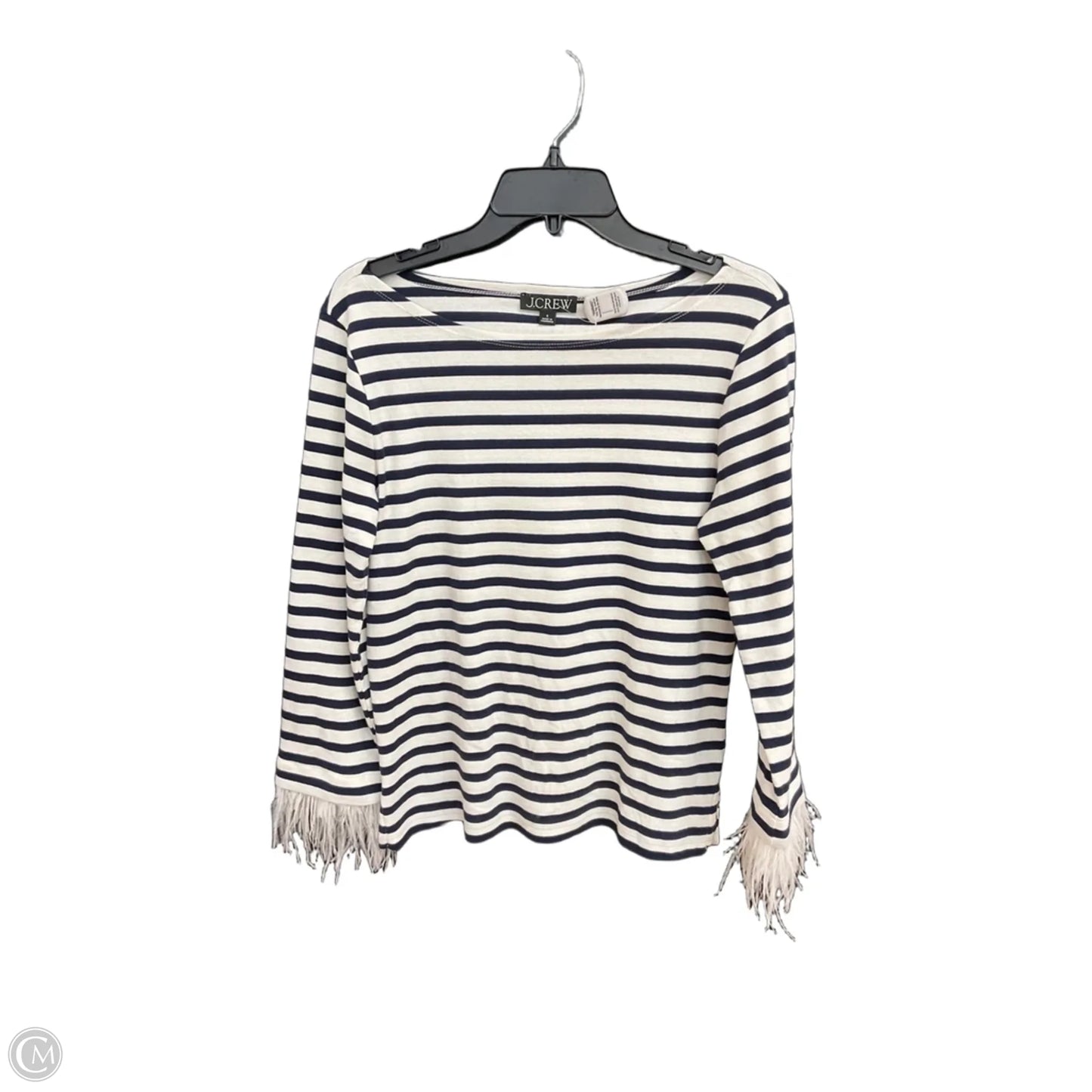 Top Long Sleeve By J. Crew In Striped Pattern, Size: S