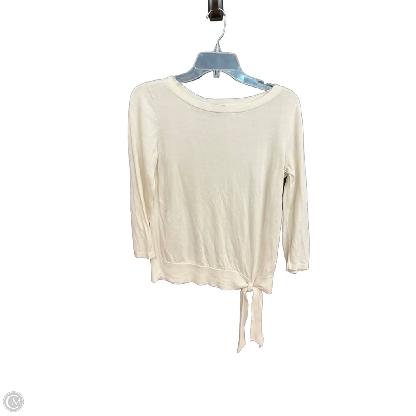 Top Long Sleeve By Talbots In Cream, Size: S