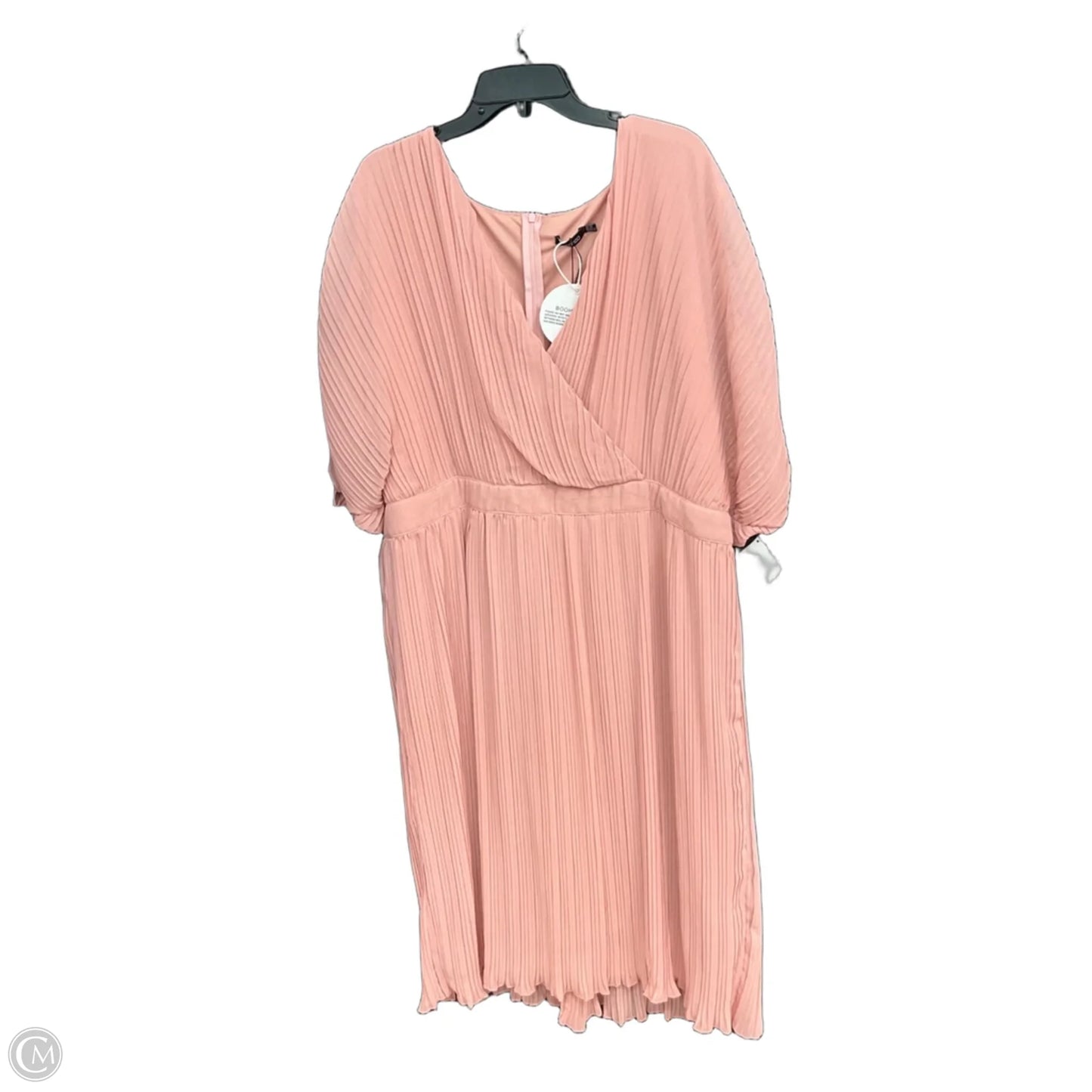 Dress Casual Midi By Boohoo Boutique In Pink, Size: 3x