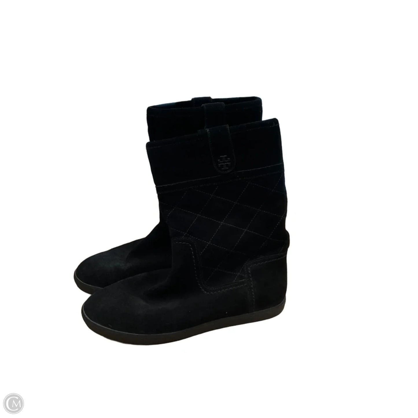 Boots Designer By Tory Burch In Black, Size: 8