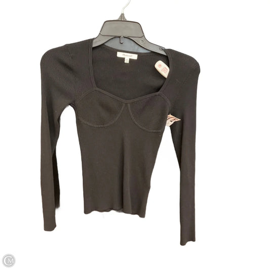Top Long Sleeve Basic By Madewell In Black, Size: Xxs