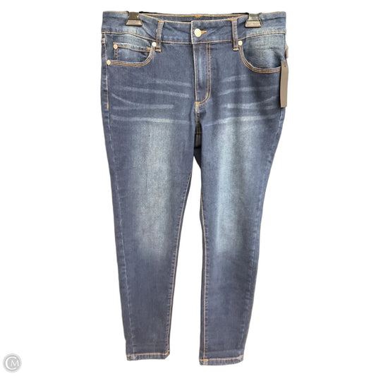 Jeans Skinny By Tahari In Blue, Size: 12