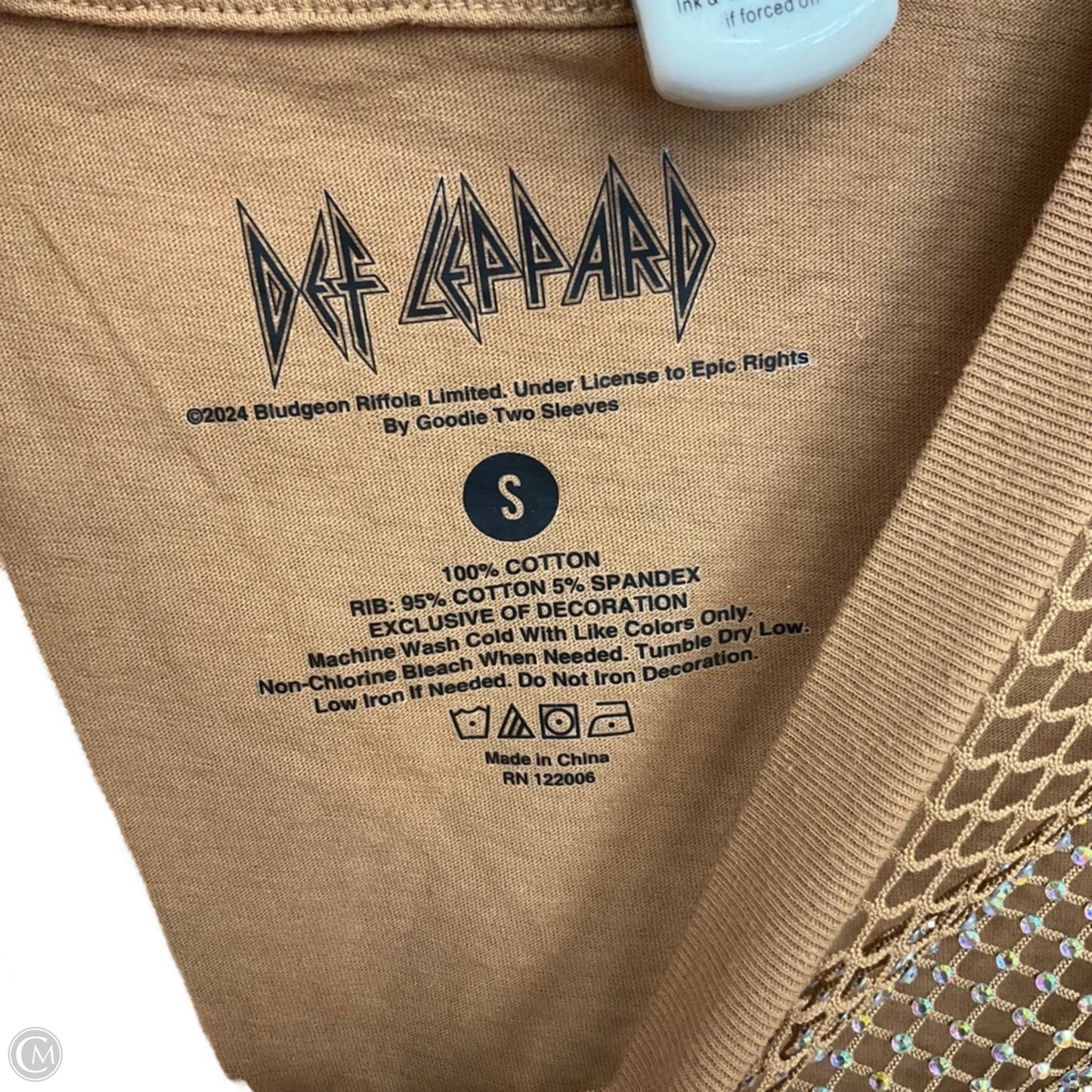 Top Short Sleeve By Clothes Mentor In Bronze, Size: S