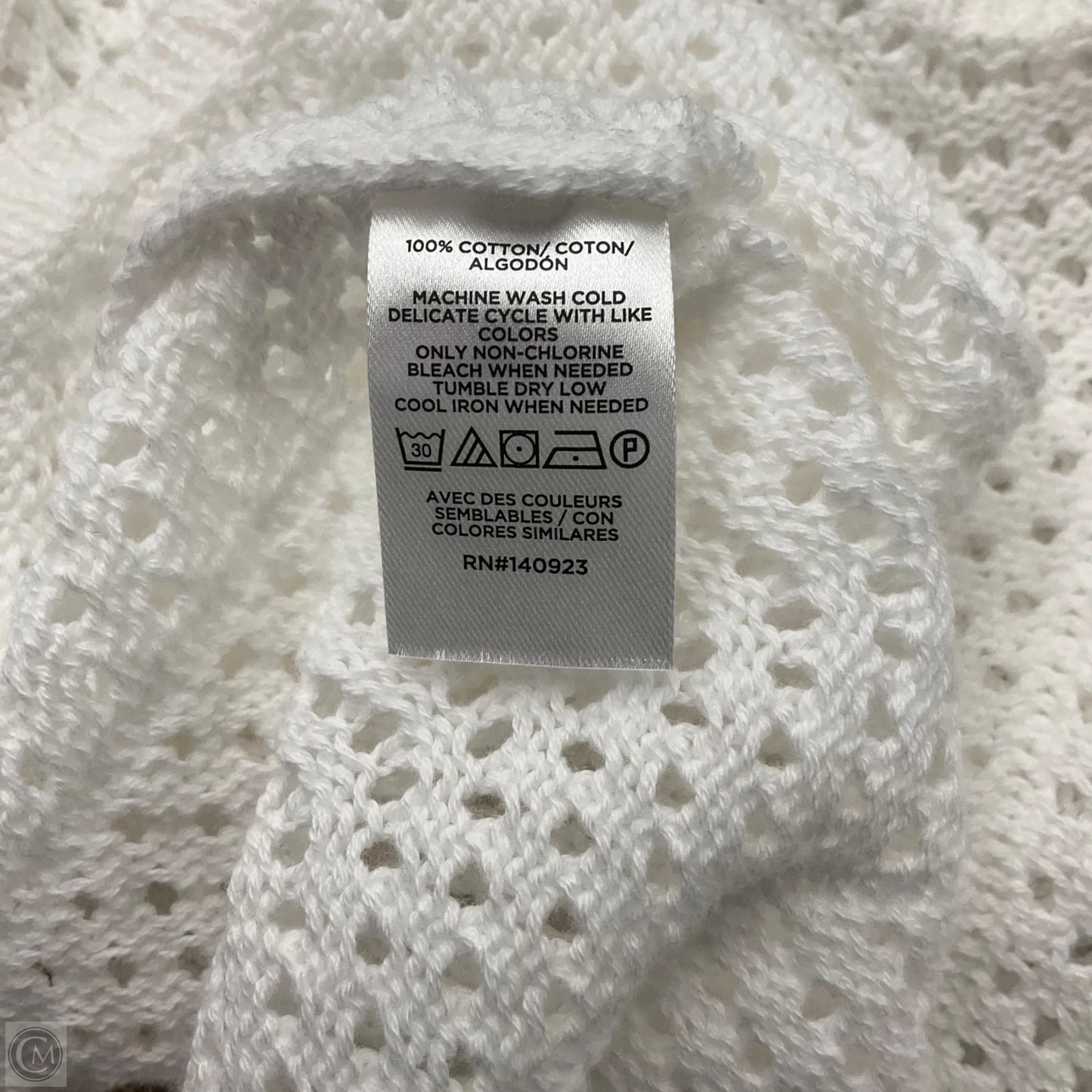 Top Long Sleeve By Loft In White, Size: S