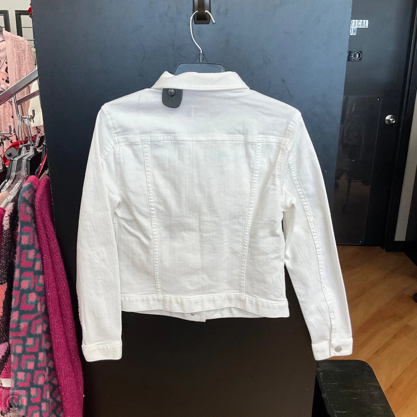 Jacket Denim By Loft In White, Size: S