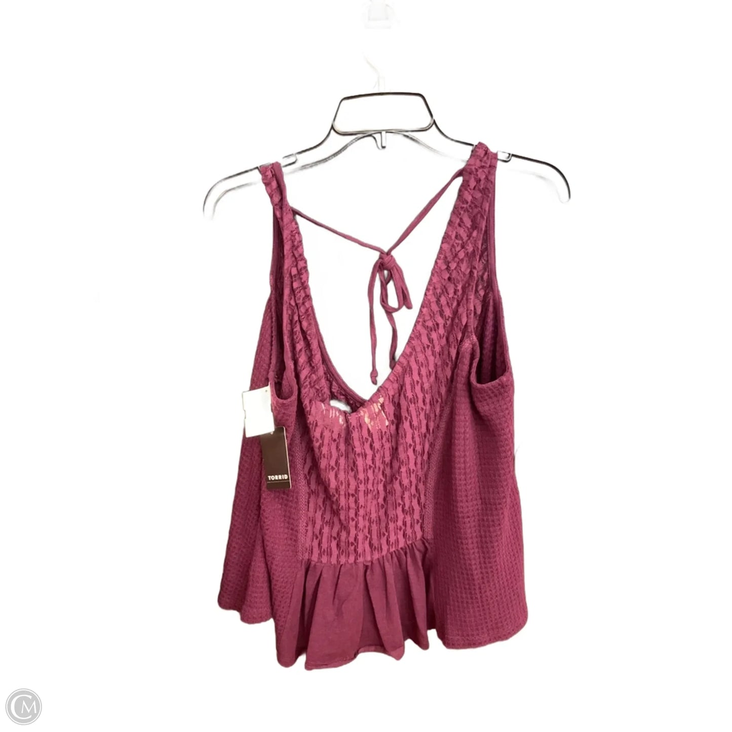 Top Sleeveless By Torrid In Purple, Size: 0x