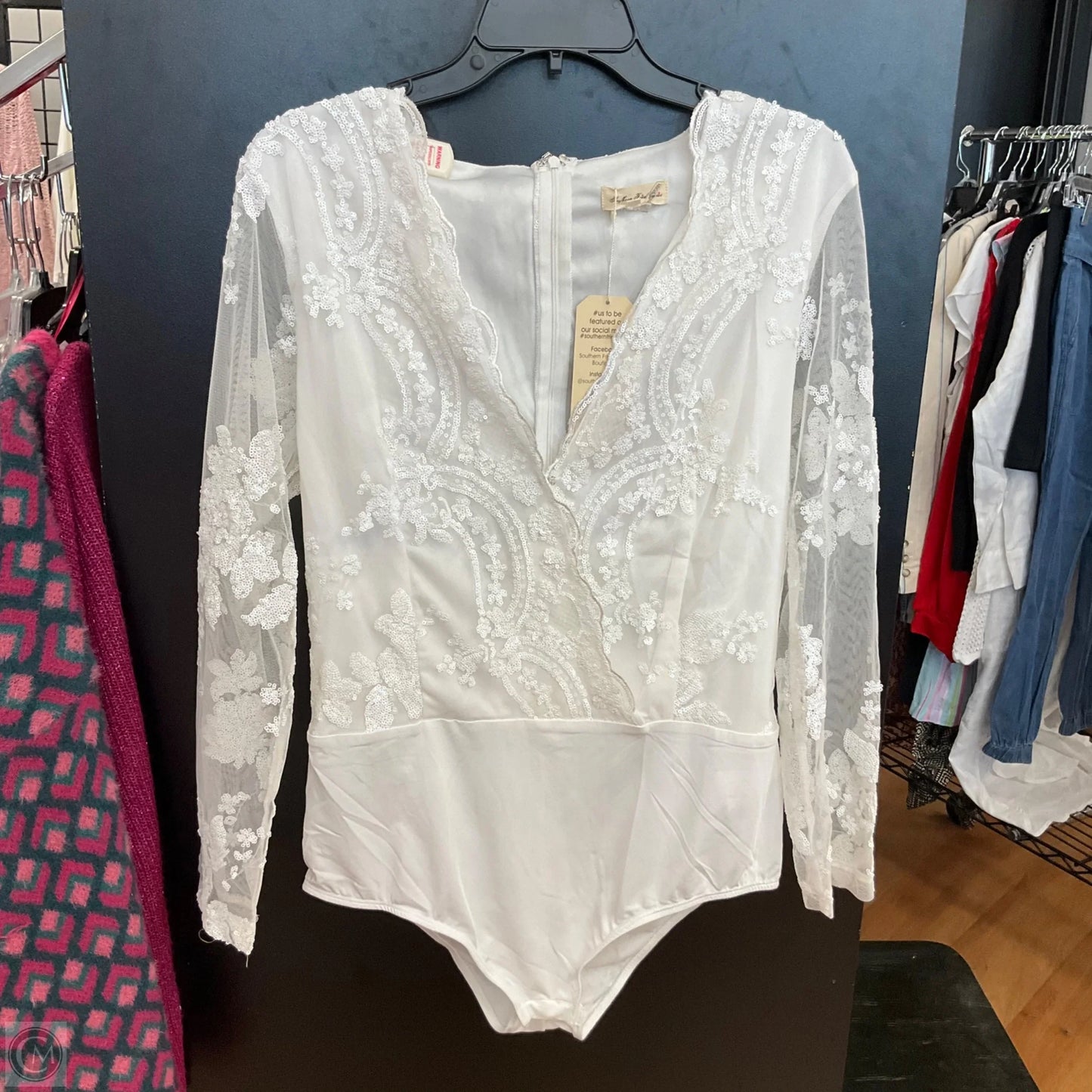 Bodysuit By Cme In White, Size: L