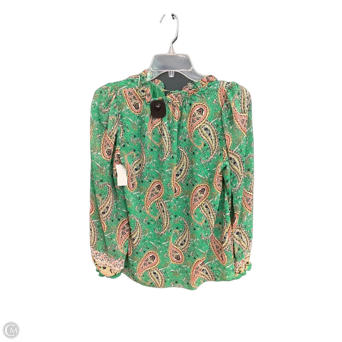 Top 3/4 Sleeve By Rachel Zoe In Green, Size: Xs