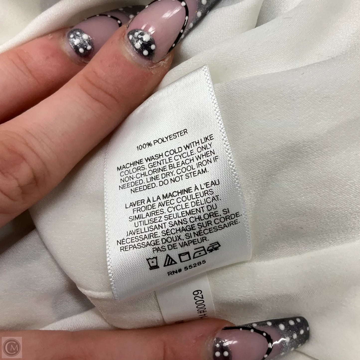 Top Short Sleeve By Express In Polkadot Pattern, Size: Xl