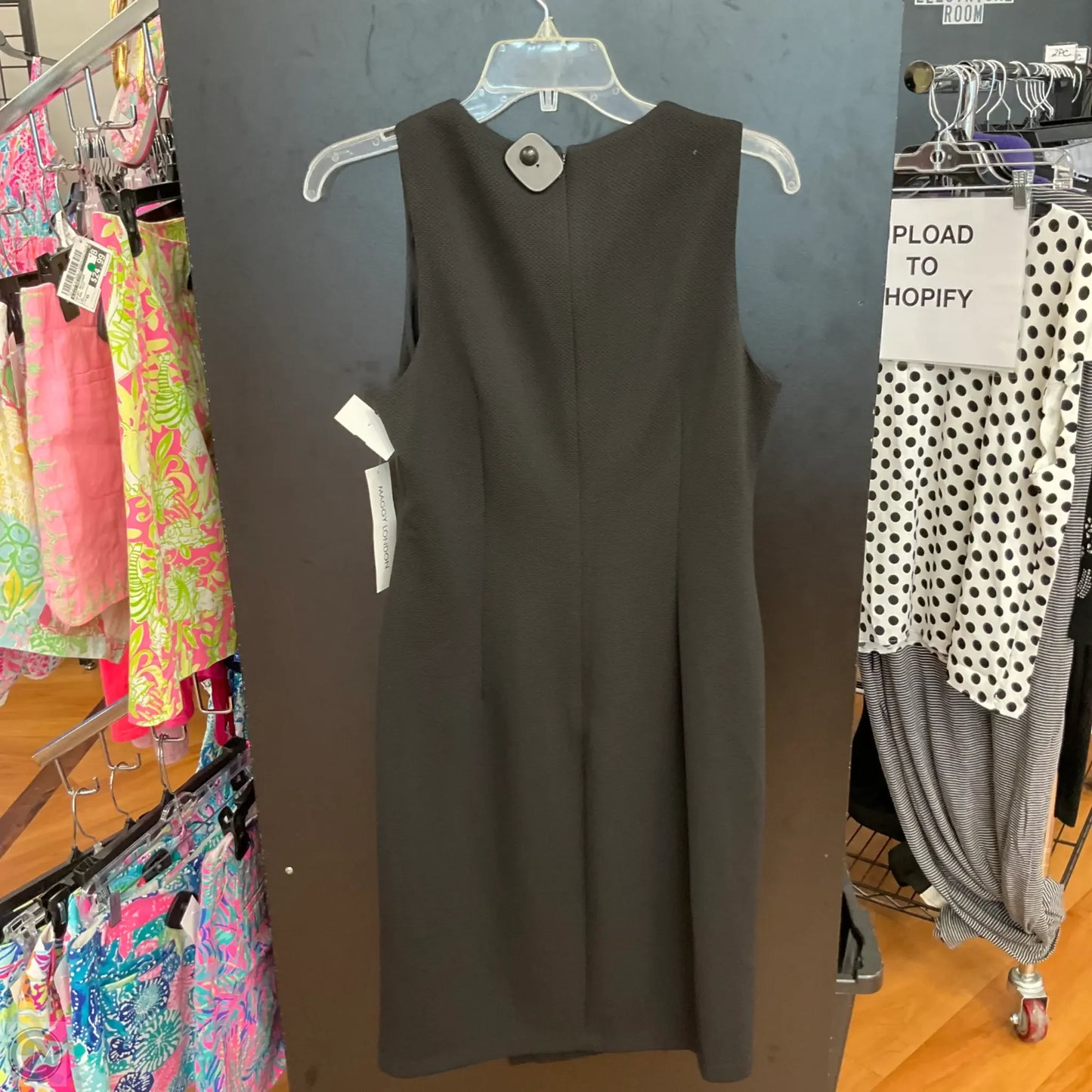 Dress Party Midi By Maggy London In Black, Size: L