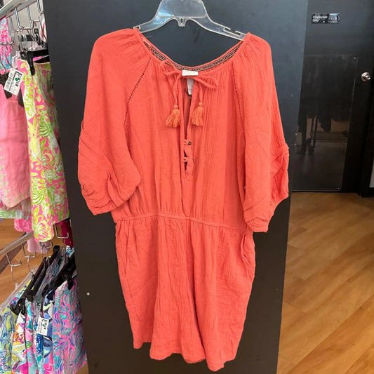 Romper By Knox Rose In Coral, Size: Xxl