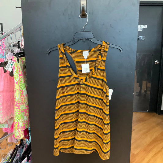 Top Sleeveless By Peyton Jensen In Striped Pattern, Size: S