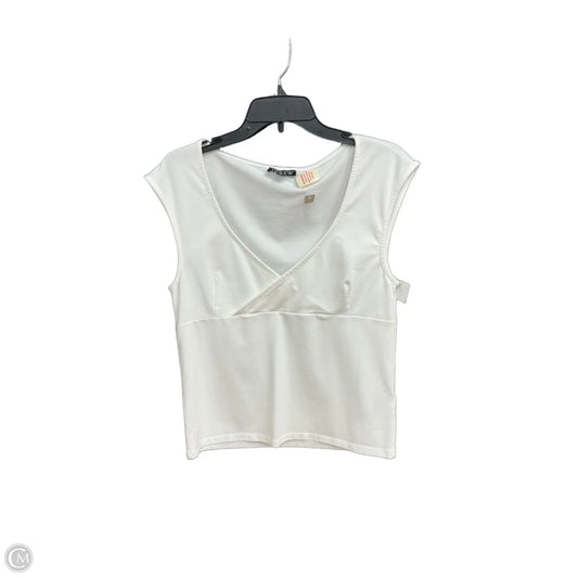 Top Sleeveless By J. Crew In White, Size: L