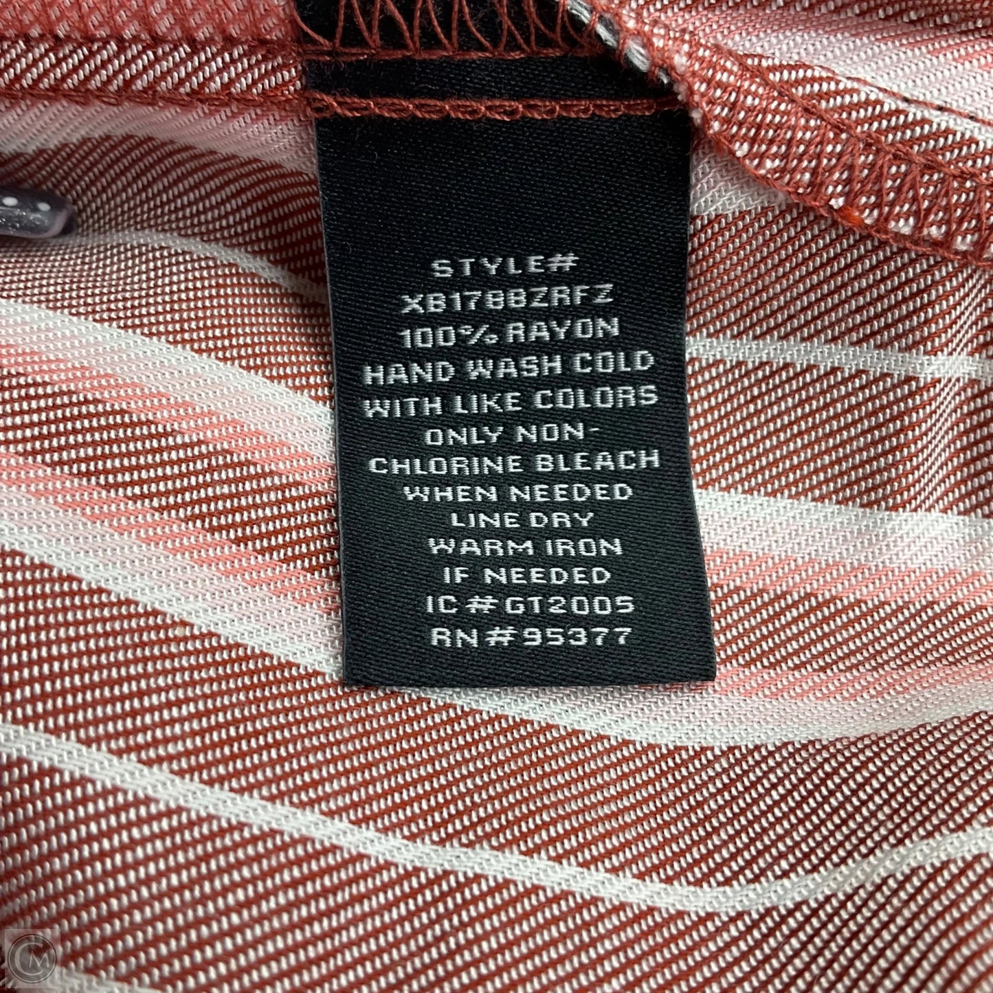 Blouse Short Sleeve By Sanctuary In Striped Pattern, Size: 1x