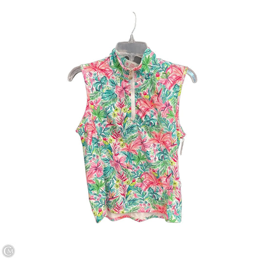 Top Sleeveless By Stella Parker In Floral Print, Size: S