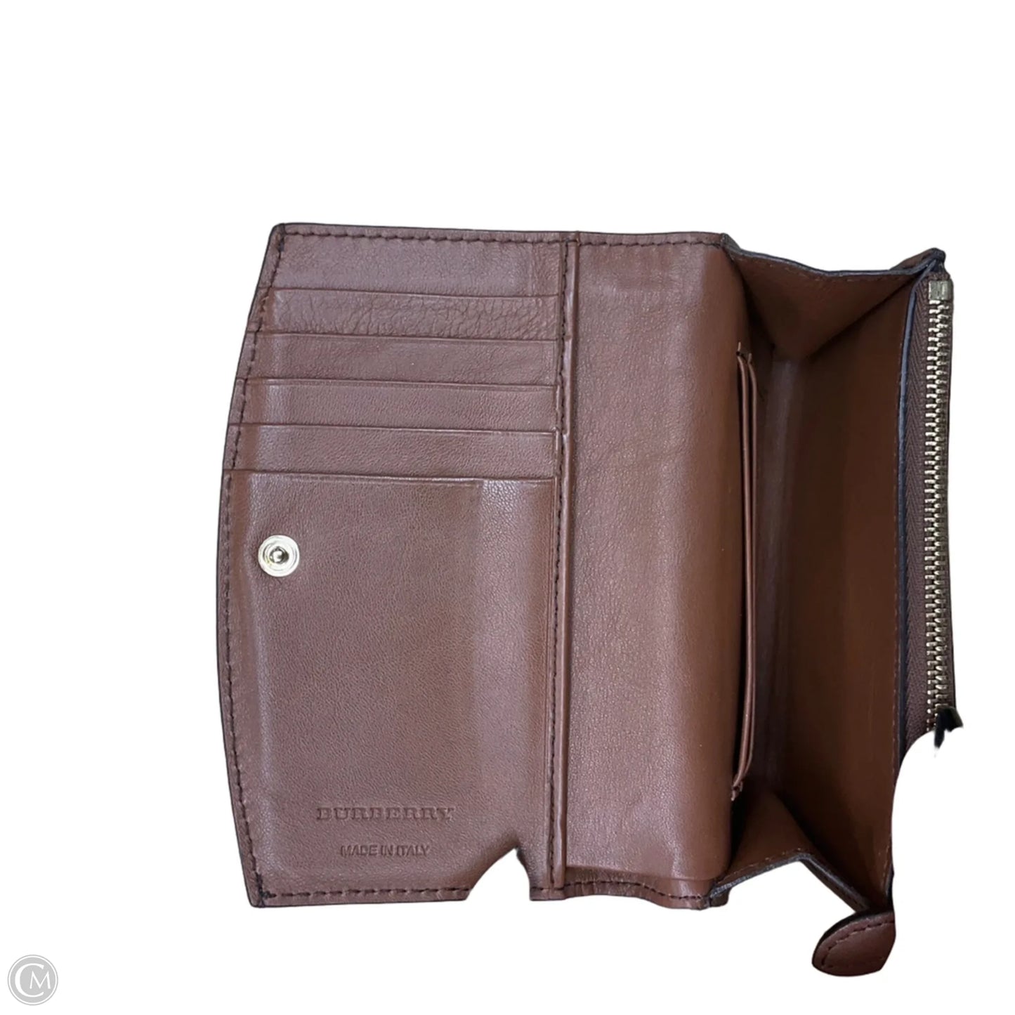 Wallet Luxury Designer By Burberry, Size: Medium