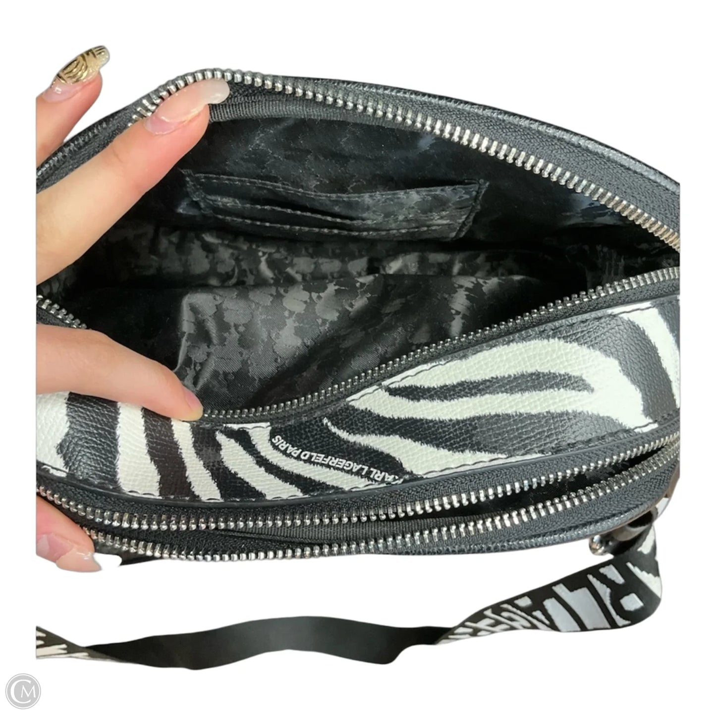 Crossbody Designer By Karl Lagerfeld, Size: Medium