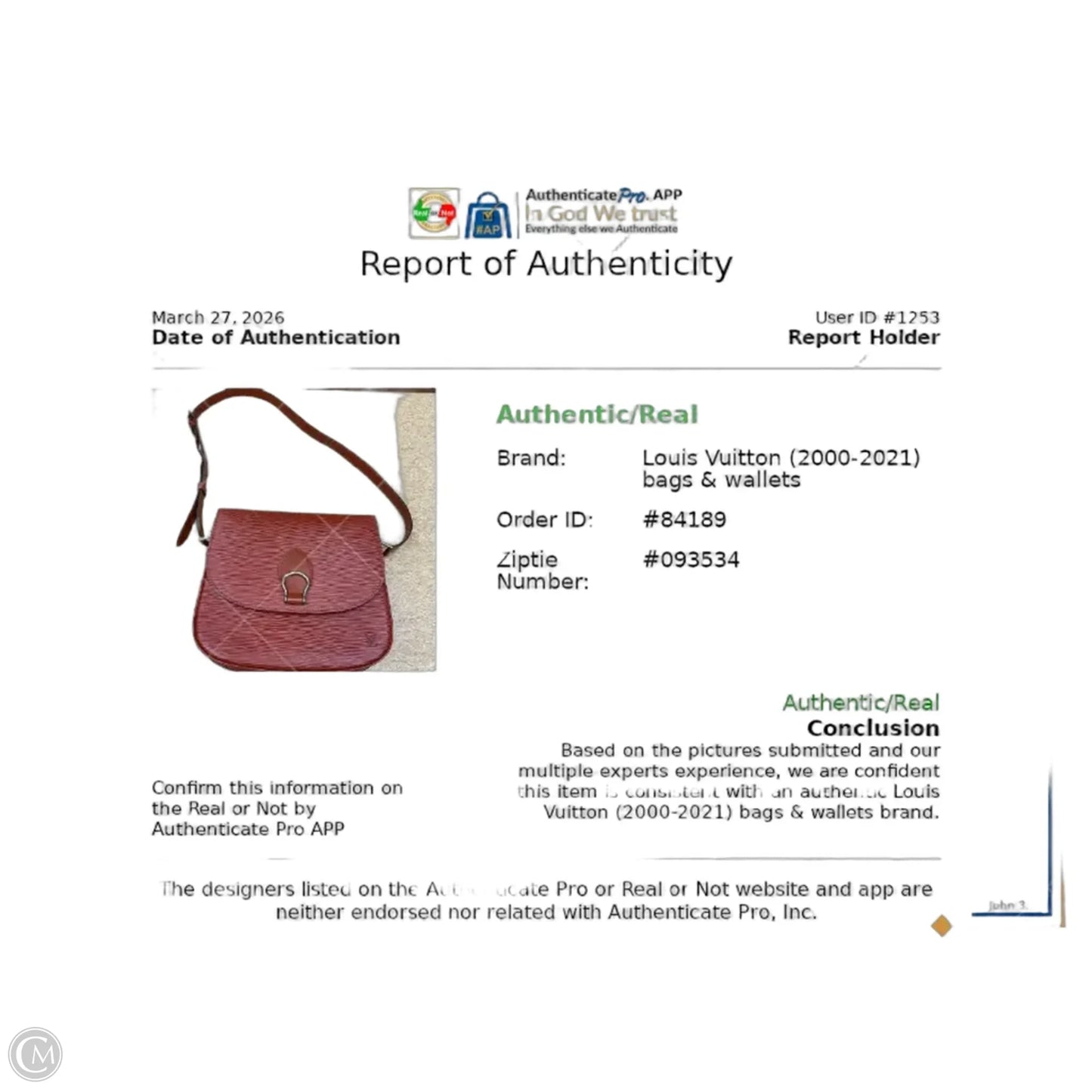 Crossbody Luxury Designer By Louis Vuitton, Size: Medium