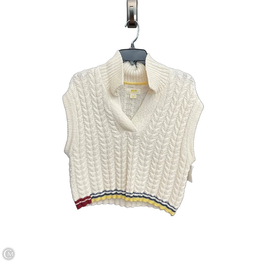 Sweater Short Sleeve By Maeve In Cream, Size: M