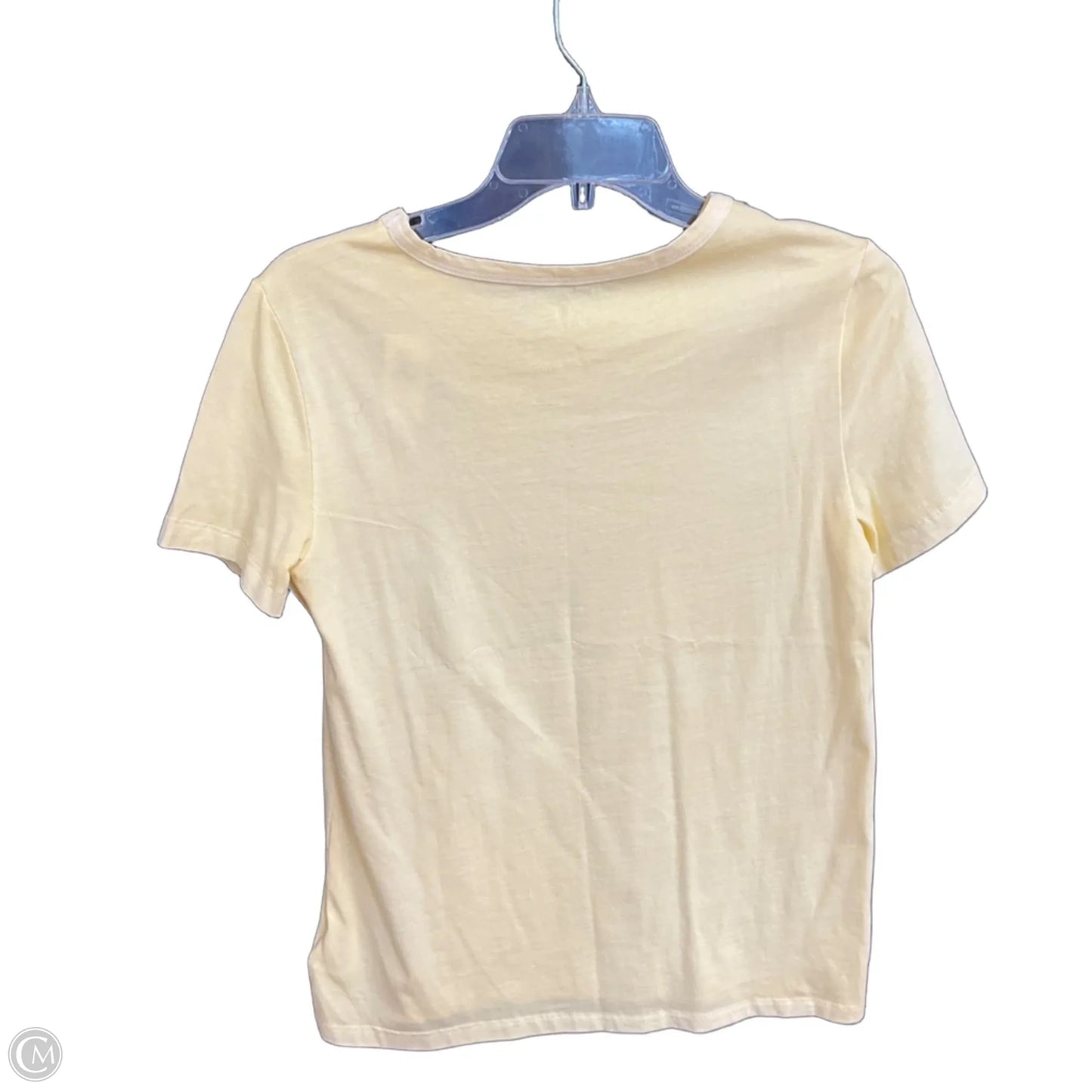 Top Short Sleeve Basic By Gap In Yellow, Size: Xs