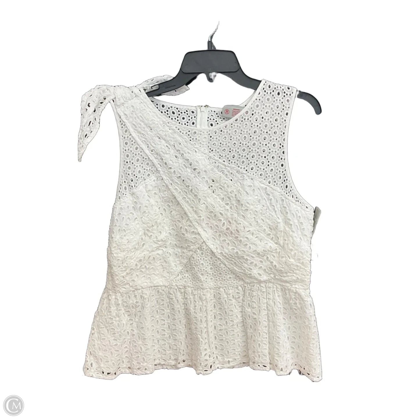 Top Sleeveless Designer By Lilly Pulitzer In White, Size: Xl