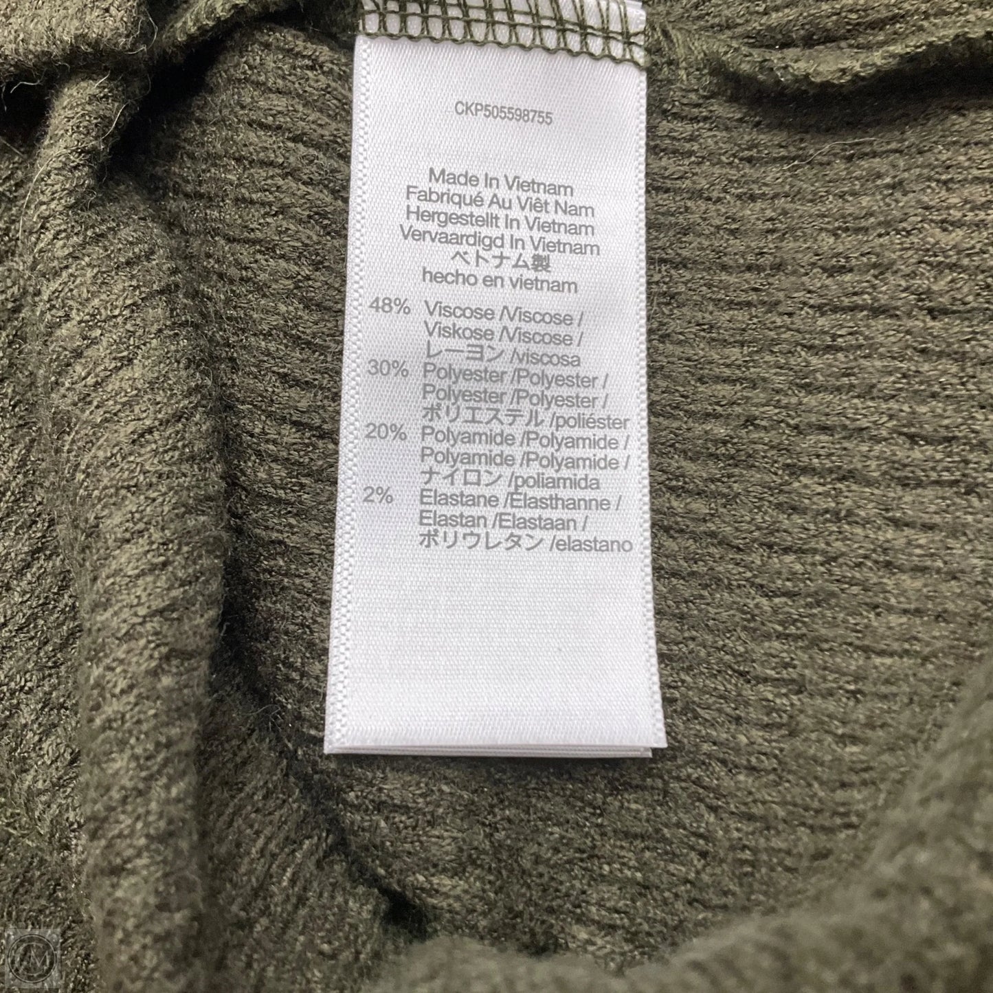 Top Long Sleeve By Madewell In Green, Size: L