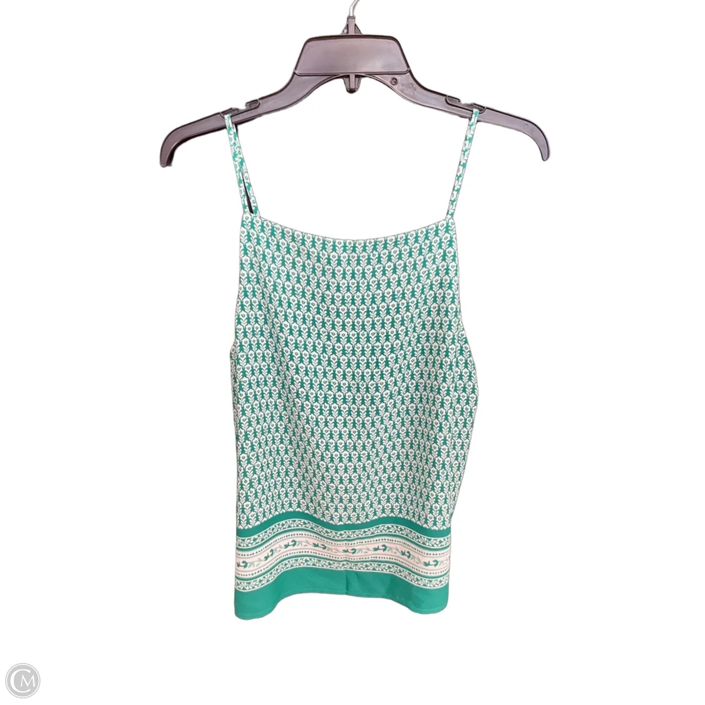 Top Sleeveless By Loft In Green, Size: S