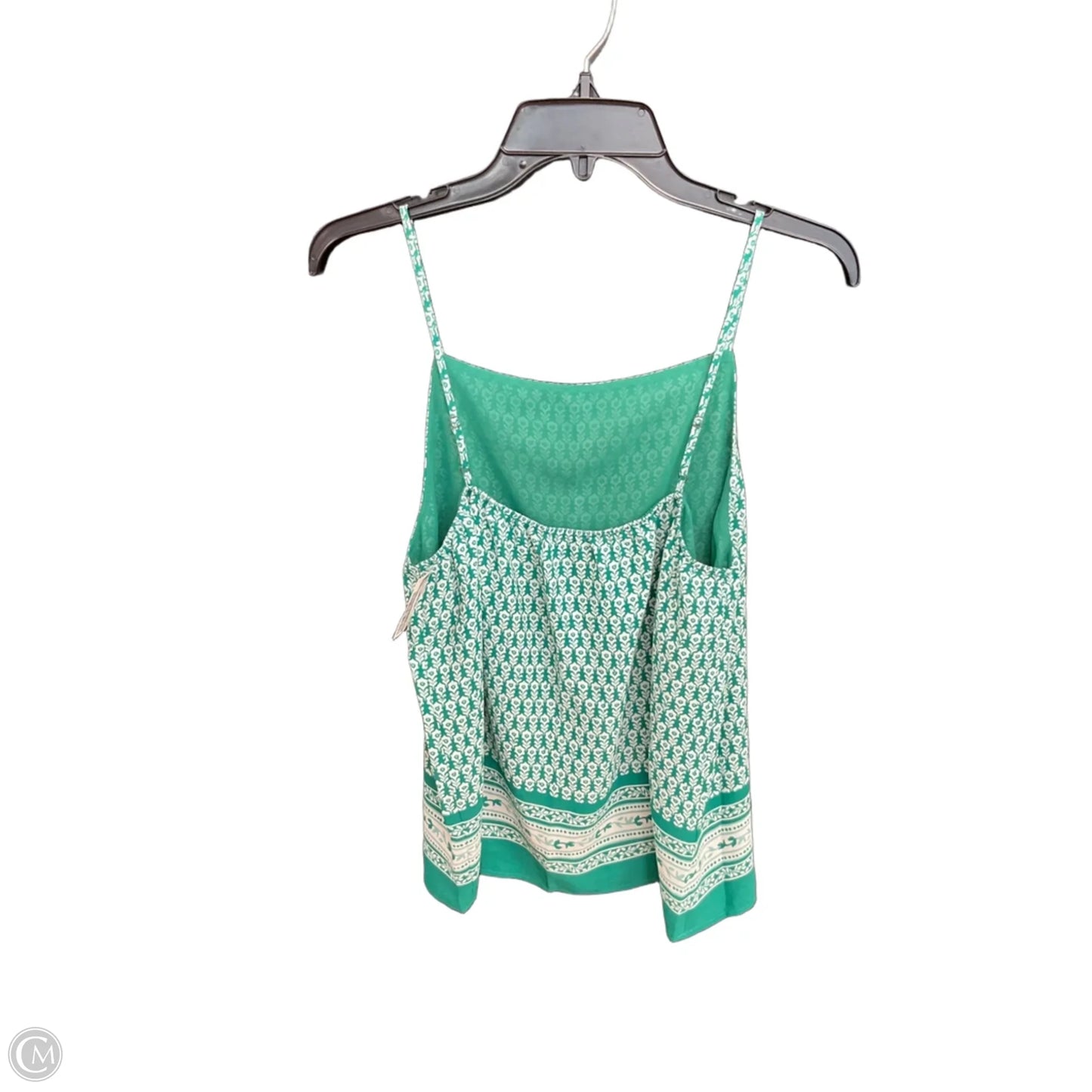 Top Sleeveless By Loft In Green, Size: S