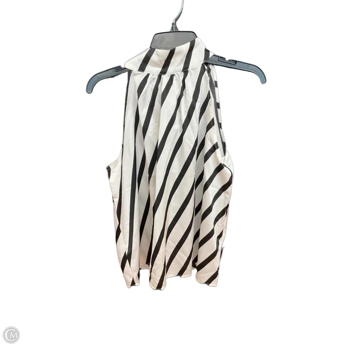 Top Sleeveless By Loft In Striped Pattern, Size: M