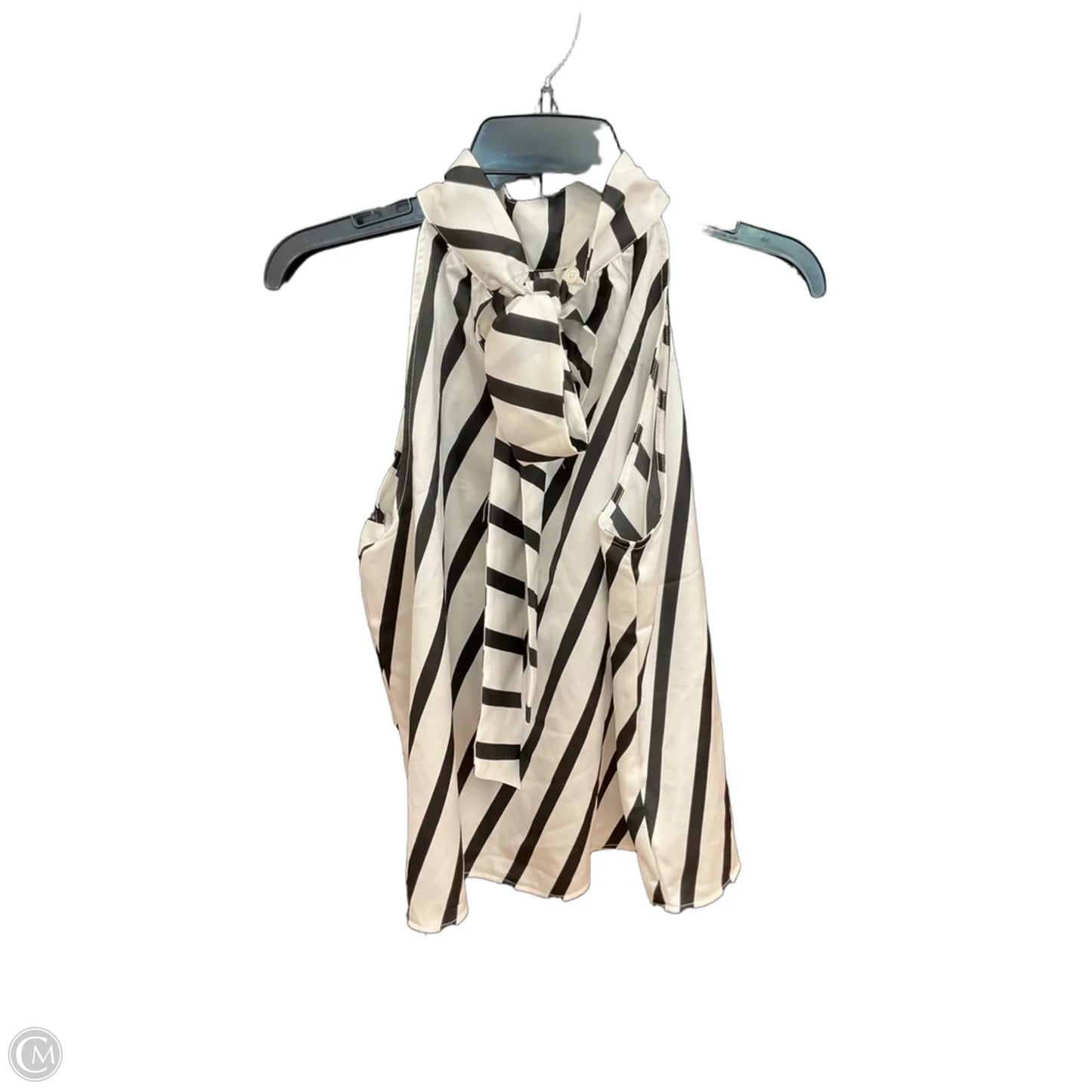 Top Sleeveless By Loft In Striped Pattern, Size: M