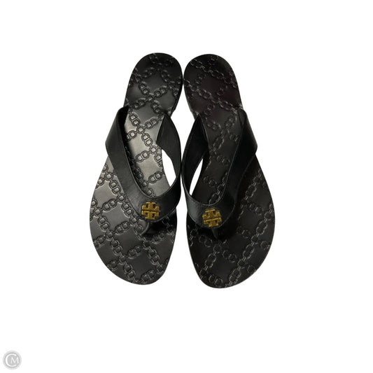 Sandals Designer By Tory Burch In Black, Size: 9