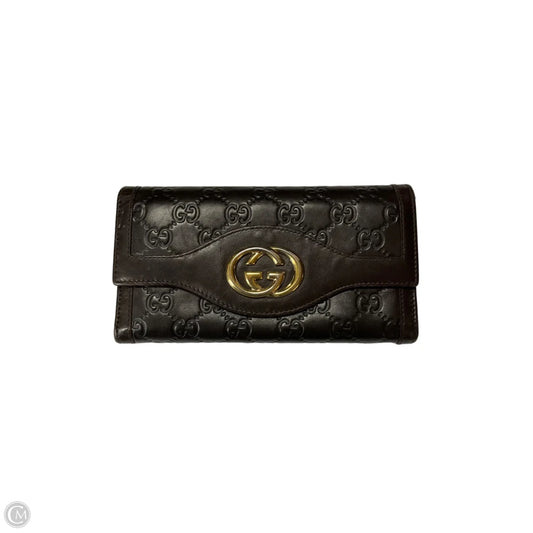 Wallet Luxury Designer By Gucci, Size: Large