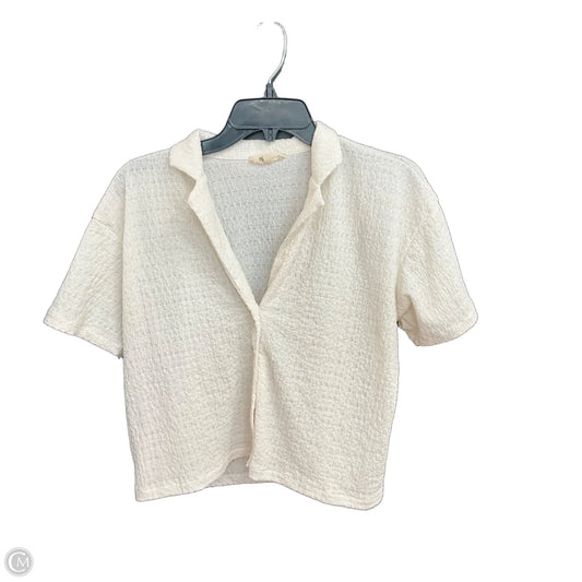 Top Short Sleeve By Madewell In White, Size: Xs