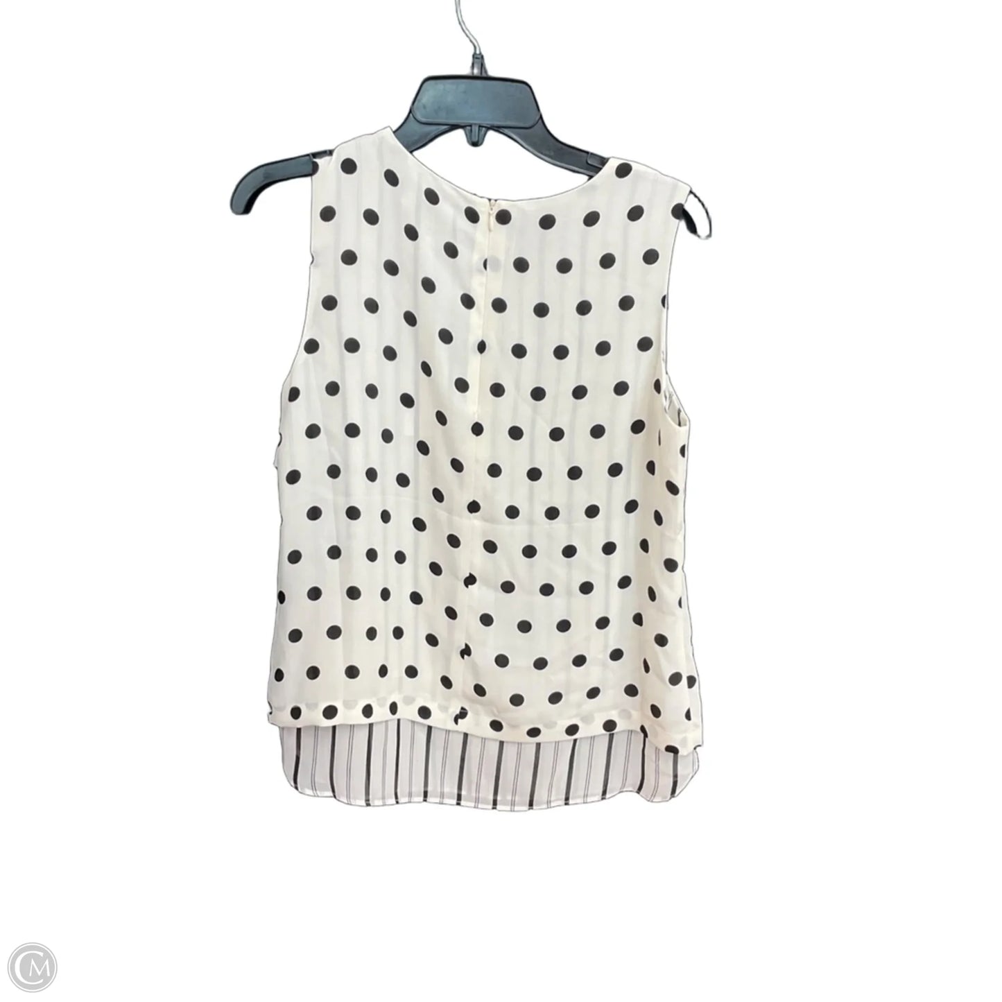 Top Sleeveless By Rose And Olive In Polkadot Pattern, Size: S