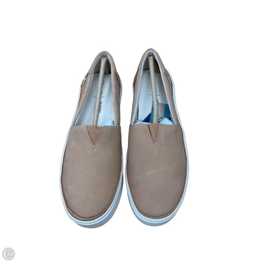 Shoes Flats By Toms In Bronze, Size: 8.5