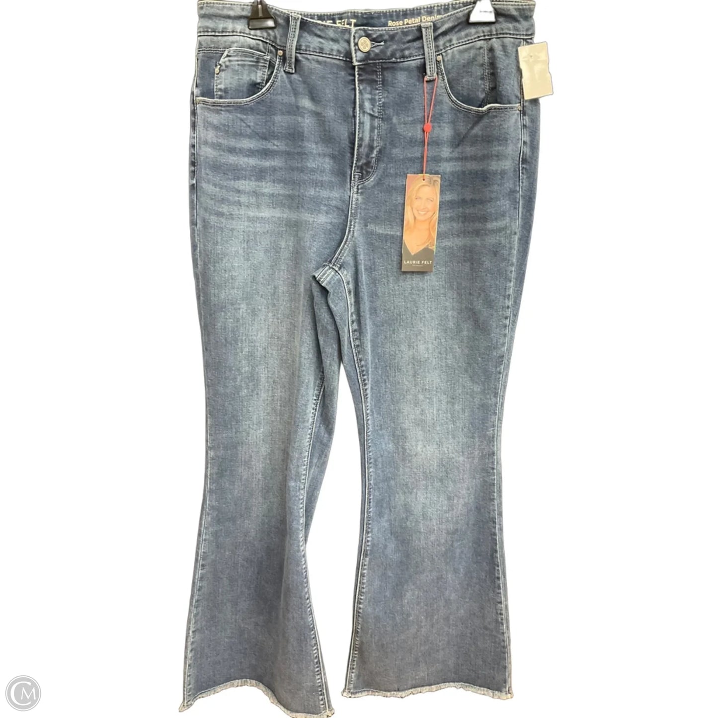 Jeans Flared By Laurie Felt In Blue Denim, Size: 14