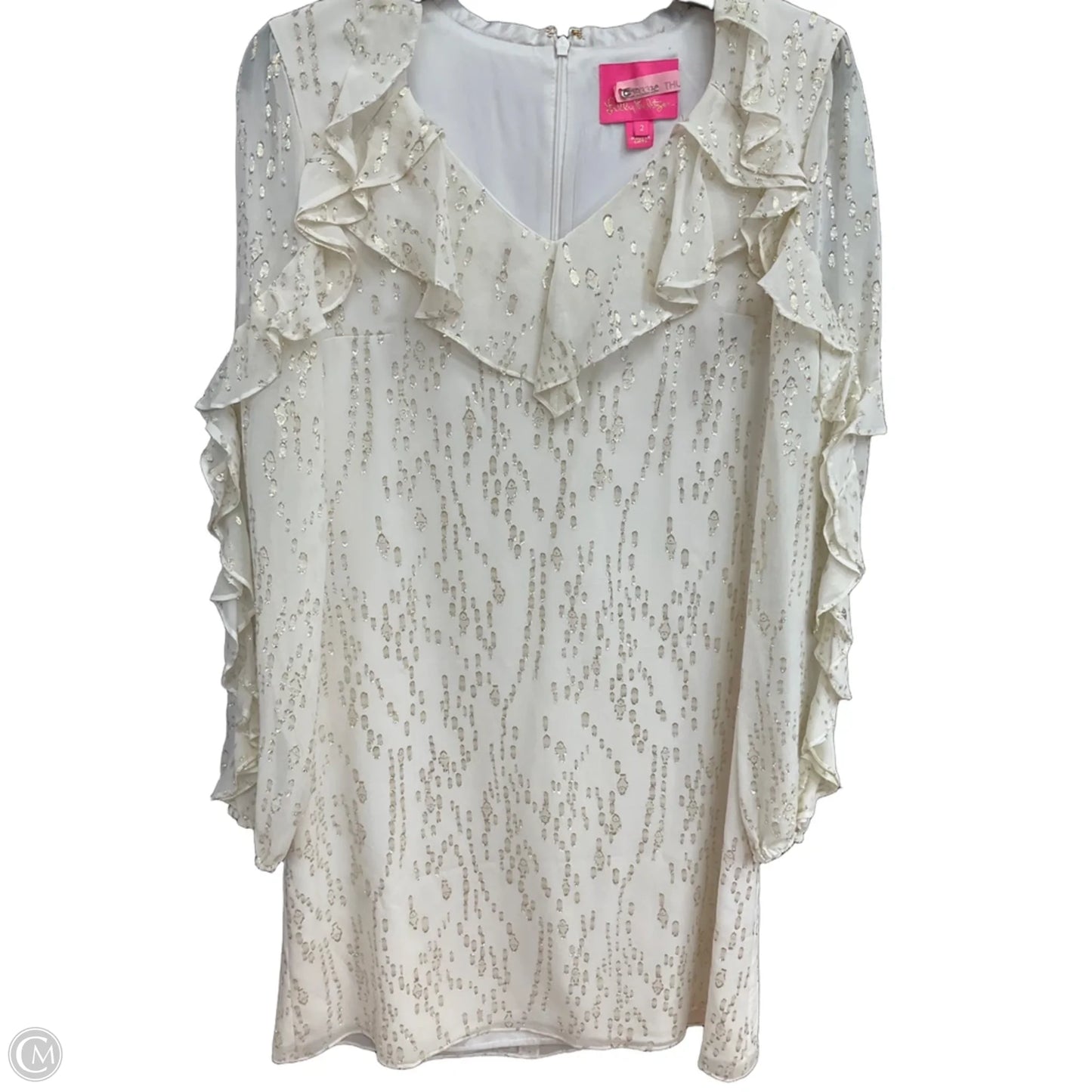 Dress Designer By Lilly Pulitzer In Cream, Size: Xs