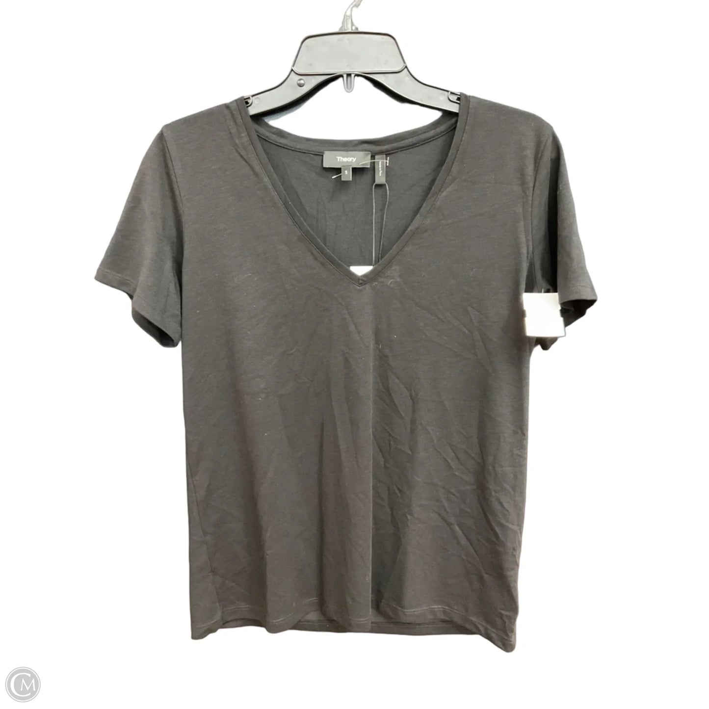 Top Short Sleeve Basic By Theory In Black, Size: S