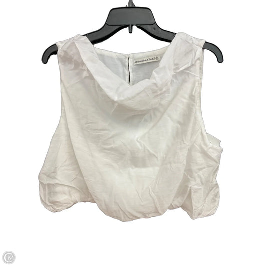Top Sleeveless By Abercrombie And Fitch In White, Size: Xl