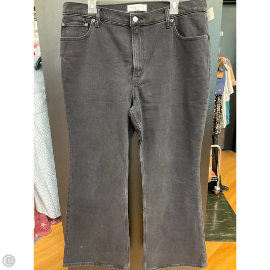 Jeans Flared By Abercrombie And Fitch In Black Denim, Size: 16