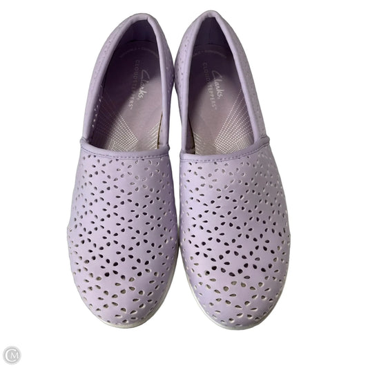 Shoes Flats By Clarks In Purple, Size: 7.5