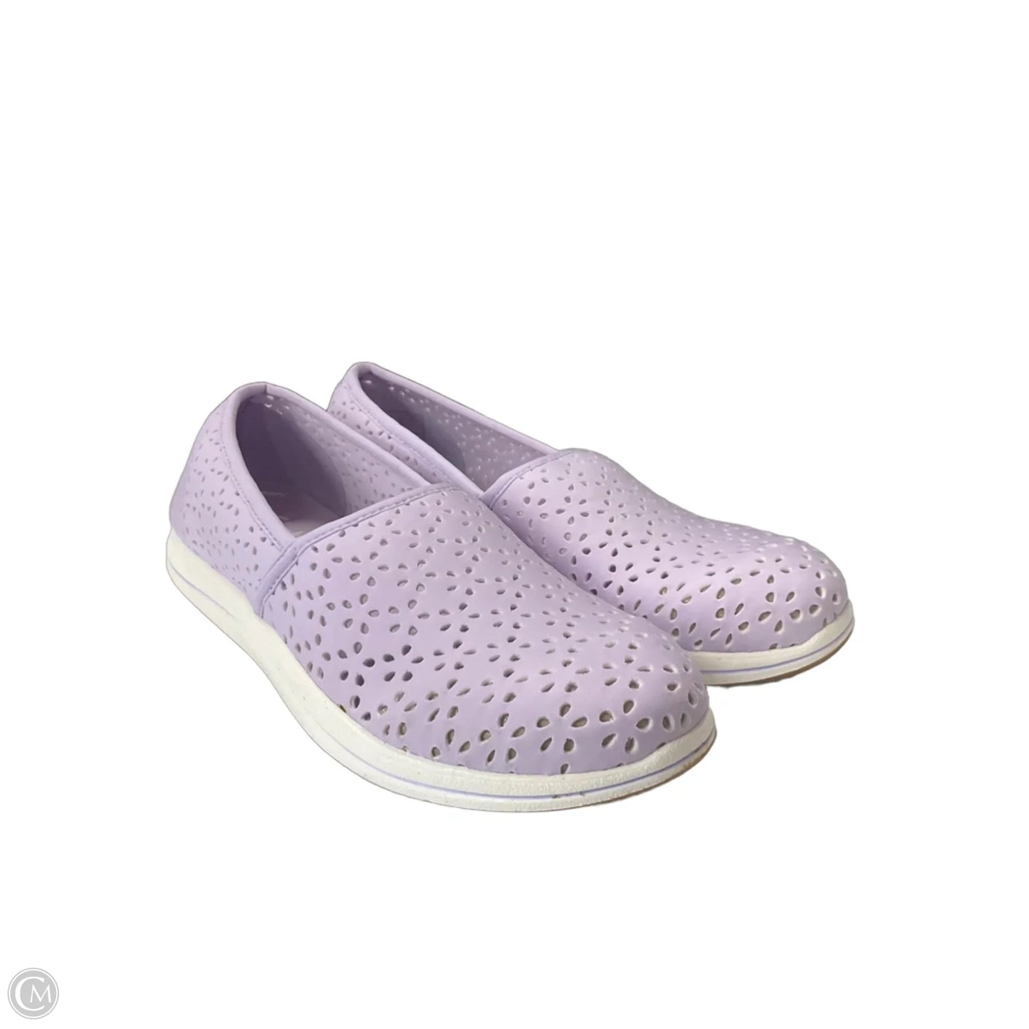 Shoes Flats By Clarks In Purple, Size: 7.5