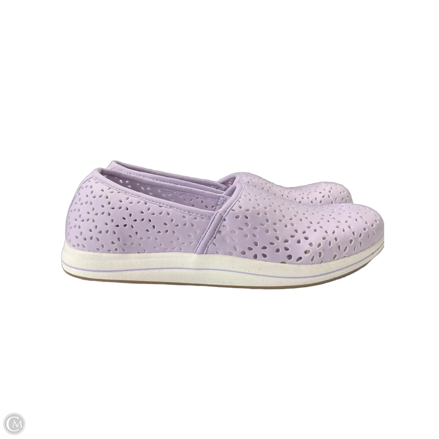 Shoes Flats By Clarks In Purple, Size: 7.5