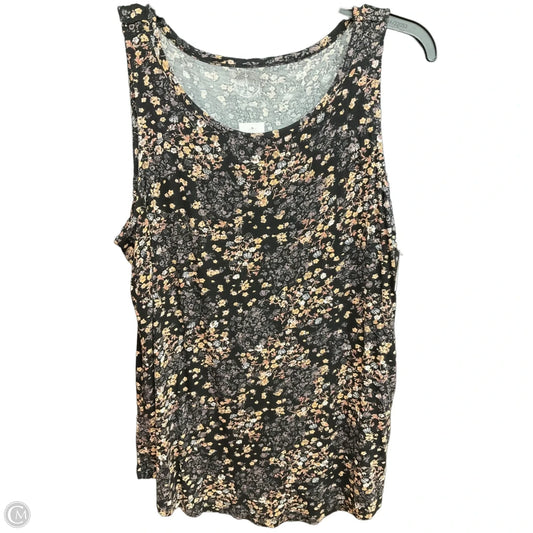 Top Sleeveless By Maurices In Floral Print, Size: Xl
